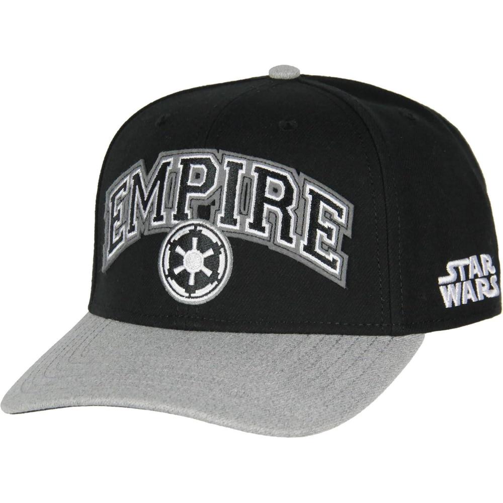 imageStar Wars Adult Embroidered Precurve Snapback Hat for Men and WomenGalactic Empire