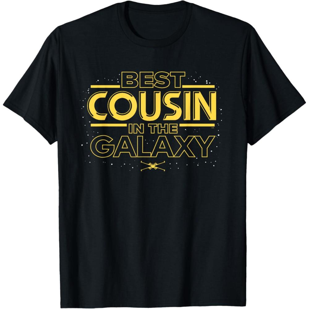 imageStar Wars Best Cousin in the Galaxy Family Trip Birthday TShirtBlack