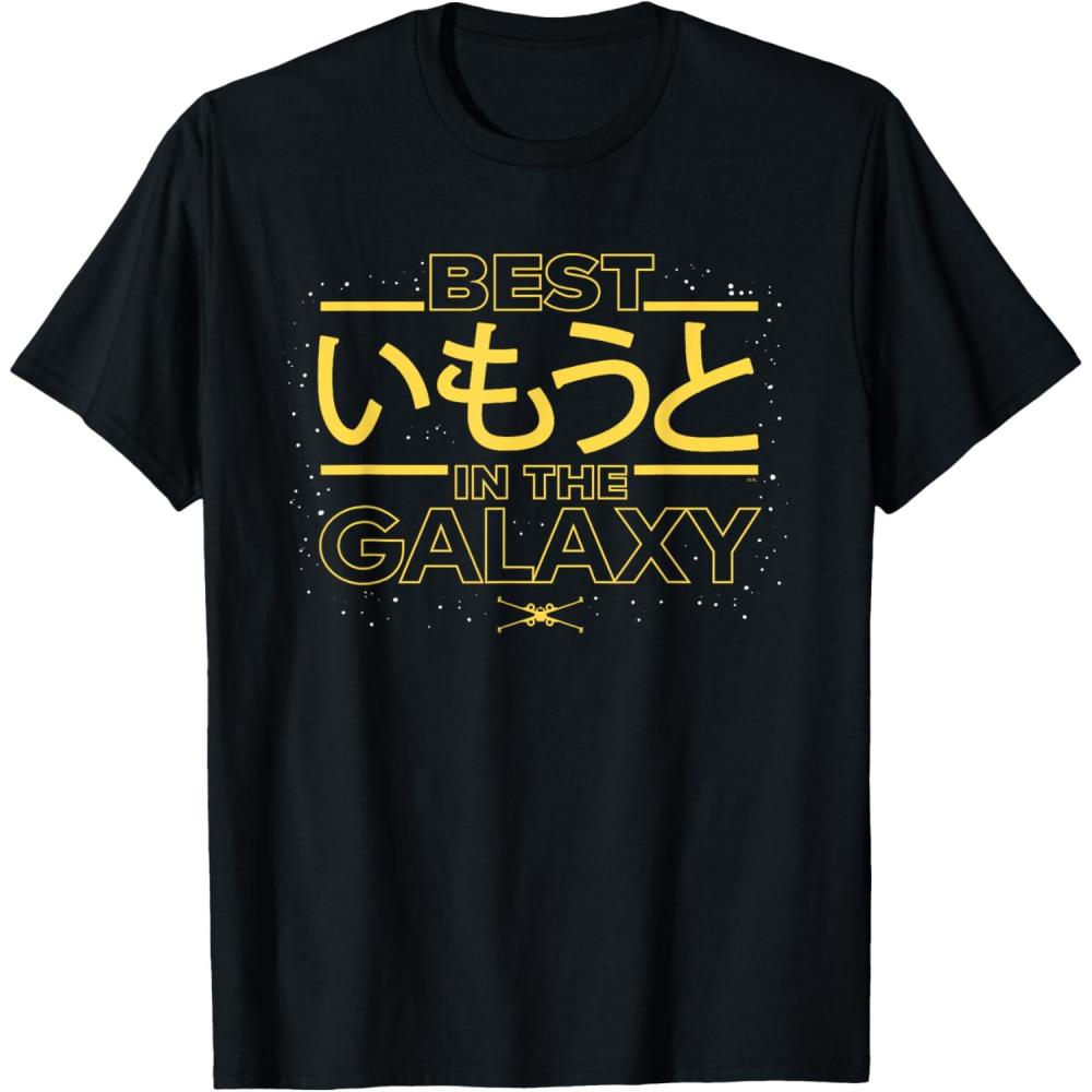 imageStar Wars Best Younger Sister in the Galaxy Family Japanese TShirtBlack