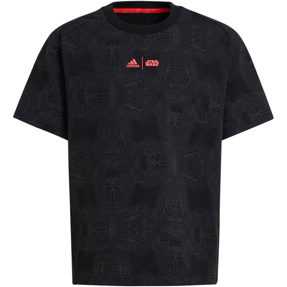 imageadidas Boys Star Wars Zne TShirtBlackGreyBright Red