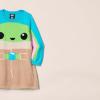 imageAmazon Essentials Disney  Marvel  Star Wars  Frozen  Princess Girls and Toddlers Sweater DressesNeon Star Wars Child