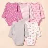 imageAmazon Essentials Disney  Marvel  Star Wars  Princess Baby Girls LongSleeve Bodysuits Pack of 5Star Wars Tiny Rebel