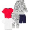 imageAmazon Essentials Disney  Marvel  Star Wars Boys and Toddlers Outfit Sets Previously Spotted Zebra Pack of 5Mickey Snacks