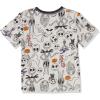 imageAmazon Essentials Disney  Marvel  Star Wars Boys and Toddlers ShortSleeve VNeck TShirts Pack of 4Nightmare Doodle