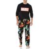 imageAmazon Essentials Disney  Marvel  Star Wars Mens Flannel Pajama Sleep SetsMarvel Avengers