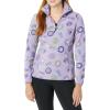 imageAmazon Essentials Disney  Marvel  Star Wars Womens Polar Fleece QuarterZip Mock JacketsMarvel Logo