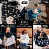 imageMilk Snob Original Star Wars 5in1 Cover The Child Added Privacy for Breastfeeding Baby Car Seat Carrier Stroller High Chair Shopping Cart Lounger Canopy  Newborn Essentials Nursing TopLittle Rebel
