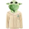 imageSTAR WARS Baby Yoda Fleece Pullover Hoodie Toddler to Big KidKhaki