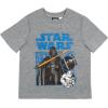 imageSTAR WARS Boys 3Piece Set  Short Sleeve TShirt Tank Top and Shorts Summer Outfit Bundle for Kids and ToddlersGrey and Blue