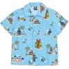 imageSTAR WARS Chewbacca Darth Vader R2D2 Stormtrooper TIE Fighter XWing Matching Family Hawaiian Button Down Shirt AdultBlue Island  Button Down