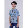 imageSTAR WARS Chewbacca Darth Vader R2D2 Stormtrooper TIE Fighter XWing Matching Family Hawaiian Button Down Shirt AdultBlue Island  Button Down