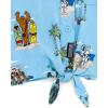 imageSTAR WARS Chewbacca Darth Vader R2D2 Stormtrooper TIE Fighter XWing Matching Family Hawaiian Button Down Shirt AdultBlue Island  Button Down W Front Tie