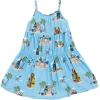 imageSTAR WARS Chewbacca Darth Vader R2D2 Stormtrooper TIE Fighter XWing Matching Family Hawaiian Button Down Shirt AdultBlue Island  Knee Length Dress