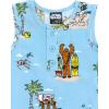 imageSTAR WARS Chewbacca Darth Vader R2D2 Stormtrooper TIE Fighter XWing Matching Family Hawaiian Button Down Shirt AdultBlue Island  Romper