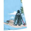 imageSTAR WARS Chewbacca Darth Vader R2D2 Stormtrooper TIE Fighter XWing Matching Family Hawaiian Button Down Shirt AdultBlue Island  Romper