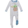 imageSTAR WARS Chewbacca R2 D2 Darth Vader Stormtrooper Baby 2 Pack Zip Up Long Sleeve Sleep N Play Coveralls Newborn to InfantYellow  Black  Grey