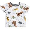 imageSTAR WARS Chewbacca R2D2 Yoda Baby French Terry Short Overalls TShirt and Hat 3 Piece Outfit Set Newborn to InfantGrey