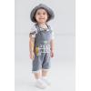 imageSTAR WARS Chewbacca R2D2 Yoda Baby French Terry Short Overalls TShirt and Hat 3 Piece Outfit Set Newborn to InfantGrey