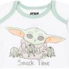 imageSTAR WARS Mandalorian The Child Baby Boys Layette Set Bodysuit Pants Bib HatWhiteGreen
