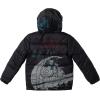 imageSTAR WARS TIE Fighter Darth Vader Zip Up Puffer Jacket Little Kid to Big KidBlack