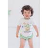 imageSTAR WARS The Child Baby Pullover TShirt Diaper Cover and Hat 3 Piece Outfit Set InfantGreenWhite