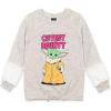 imageSTAR WARS The Child Girls Fur Fleece Sweatshirt and Leggings Outfit Set Toddler to Big KidPinkHeather Gray