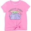imageSTAR WARS The Child Girls Graphic TShirt Shorts and Scrunchie 3 Piece Outfit Set Infant to Big KidPinkRainbow