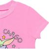 imageSTAR WARS The Child Girls Graphic TShirt Shorts and Scrunchie 3 Piece Outfit Set Infant to Big KidPinkRainbow