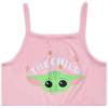 imageSTAR WARS The Mandalorian Grogu Girls 2 Pack Romper for Infant and ToddlersPink
