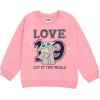 imageSTAR WARS The Mandalorian Grogu Girls Fleece Drop Shoulder Sweatshirt ampamp Pleated Skirt Toddler to Big Kid Sizes 2T  1416Pink