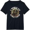 imageStar Wars  Chewbacca I Woke Up Like This TShirtBlack