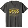 imageStar Wars Best Boss in the Galaxy Birthday Employer Gift TShirtAsphalt Grey