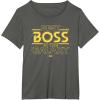 imageStar Wars Best Boss in the Galaxy Birthday Employer Gift TShirtAsphalt Grey