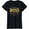 imageStar Wars Best Boss in the Galaxy Birthday Employer Gift TShirtBlack
