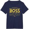 imageStar Wars Best Boss in the Galaxy Birthday Employer Gift TShirtNavy Blue