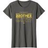 imageStar Wars Best Brother in the Galaxy Family Trip Birthday TShirtAsphalt Grey