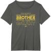 imageStar Wars Best Brother in the Galaxy Family Trip Birthday TShirtAsphalt Grey