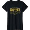 imageStar Wars Best Brother in the Galaxy Family Trip Birthday TShirtBlack
