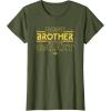 imageStar Wars Best Brother in the Galaxy Family Trip Birthday TShirtOlive Green