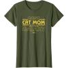 imageStar Wars Best Cat Mom in the Galaxy Birthday Mothers Day TShirtOlive Green
