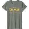 imageStar Wars Best Cat Mom in the Galaxy Birthday Mothers Day TShirtOlive Heather