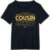 imageStar Wars Best Cousin in the Galaxy Family Trip Birthday TShirtBlack