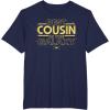 imageStar Wars Best Cousin in the Galaxy Family Trip Birthday TShirtNavy Blue