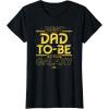 imageStar Wars Best DadtoBe in the Galaxy Birthday Fathers Day TShirtBlack