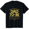 imageStar Wars Best DadtoBe in the Galaxy Birthday Fathers Day TShirtBlack
