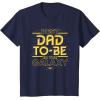 imageStar Wars Best DadtoBe in the Galaxy Birthday Fathers Day TShirtNavy Blue