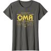 imageStar Wars Best Oma in the Galaxy Birthday Mothers Day TShirtAsphalt Grey