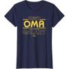 imageStar Wars Best Oma in the Galaxy Birthday Mothers Day TShirtNavy Blue