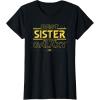 imageStar Wars Best Sister in the Galaxy Family Trip Birthday TShirtBlack