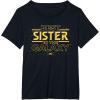imageStar Wars Best Sister in the Galaxy Family Trip Birthday TShirtBlack